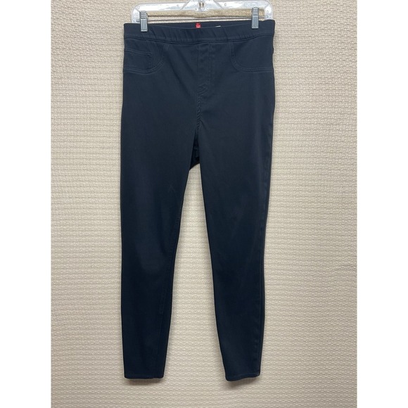 SPANX Pants - Spanx Black Ankle Skinny Jeans Pants Large Slimming Stretchy Women's EUC